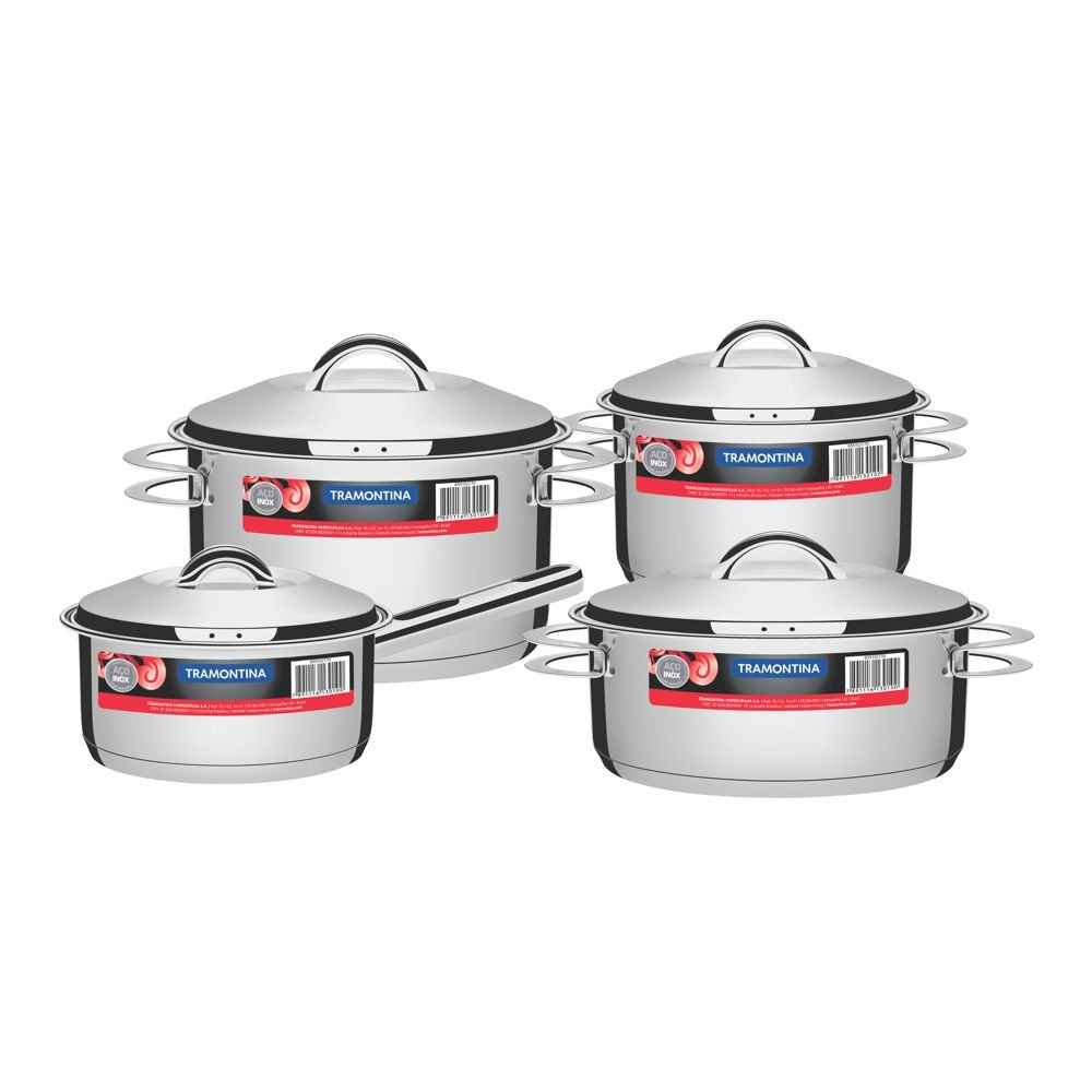 Panelas aço inox 16pc Solar Fundo Triplo 65510/770 Tramontina - 7