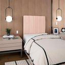 Ver imagem 7 de Cabeceira Solteiro 100 Cm com Frame Dalia Linho Rose Artte Rose