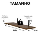 Ver imagem 3 de Prateleira Industrial Madeira Mdf Louro Freijó com Mão Francesa 60x20