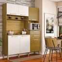 Ver imagem 2 de Cozinha Montesa 6 Portas e 2 Gavetas Freijó Supremo Ripado - Kits Paraná