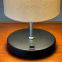 Ver imagem 4 de Kit 2 Abajur Luminaria de Mesa Redondo Interruptor Ref 84 Decoração Casa Sala Quarto Escritório