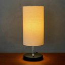 Ver imagem 2 de Kit 2 Abajur Luminaria de Mesa Redondo Interruptor Ref 84 Decoração Casa Sala Quarto Escritório