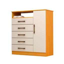 Comoda Madri Plus 100% Mdf 05 Gav. e Sap - Nature/off White - Acp - 2