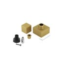 Ver imagem 4 de Acabamento para Registro de Banheiro 1.1/4 1.1/2 50mm Quadrado Dourado Fosco Chuveiro Padrão Docol