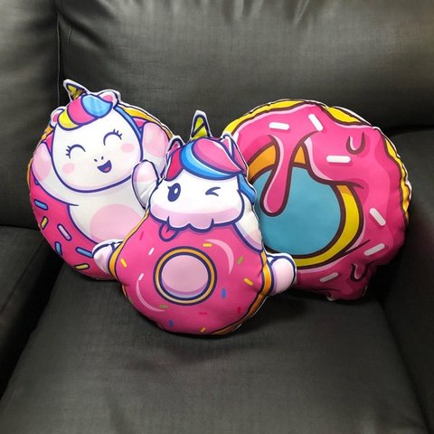 Kit de Almofada Unicórnios Fofinhos