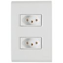 Ver imagem 1 de Conjunto Liz Branco 4x2 com 2 Tomadas 2p+t de 10 Ampères e 250 Volts - 57170065 - Tramontina Cj.2 To