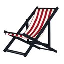 Ver imagem 1 de Espreguiçadeira Preguiçosa Dobrável Black Sb-list. Verm-branco