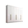 Guarda Roupa Casal 6 Portas e 4 Gavetas Itaguara II Branco - Conquista - 1