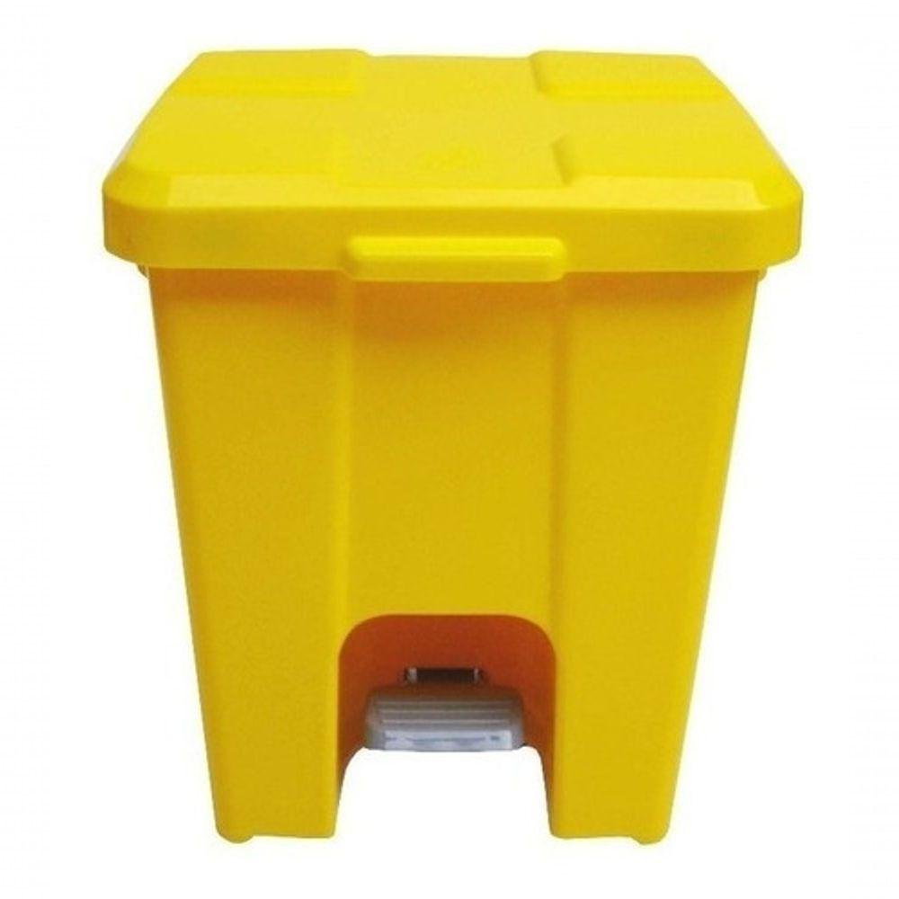 Cesto Lixeira Quadrada Plastica com Pedal 25l Preto - 2