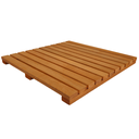 Ver imagem 1 de Deck Madeira Modular Eucalipto Pintado 50x50 Stain Mogno