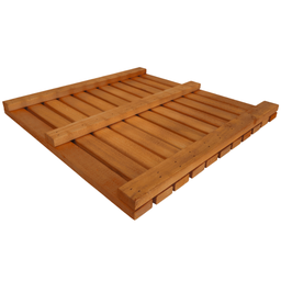 Deck Madeira Modular Eucalipto Pintado 50x50 Stain Mogno - 3