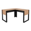 Ver imagem 1 de Mesa de Canto para Escritório 136cm Multimóveis CR25263 Amêndoa/Preto