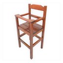 Ver imagem 1 de Cadeira de Papinha para Bebê com Trava Fixa em Madeira Maciça para Bar e Restaurante - Imbuia