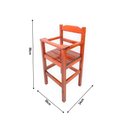 Ver imagem 6 de Cadeira de Papinha para Bebê com Trava Fixa em Madeira Maciça para Bar e Restaurante - Imbuia