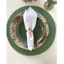 Ver imagem 2 de Sousplat Fresno Greta Jogo Americano Redondo Supla Lugar Americano Mesa Posta 38cm Avulso - Verde