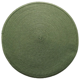 Sousplat Fresno Greta Jogo Americano Redondo Supla Lugar Americano Mesa Posta 38cm Avulso - Verde - 1