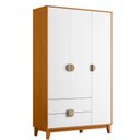 Ver imagem 1 de Guarda Roupa Ipê 2 Portas Cinamomo/branco - Abz