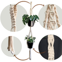 Ver imagem 1 de Suporte de Plantas em Macramê - Modelo DUPLO-P