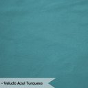 Ver imagem 6 de Kit 3 Cadeiras de Jantar Pétala Estofada Pés Palito Veludo Azul Turquesa - Montanaris Decor