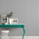 Ver imagem 1 de Papel de Parede Madeira Ripado Tons de Cinza