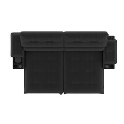 Sofá Stylus 2,10m Retrátil/reclinável com Porta Copos e Cooler Suede Preto - Xflex Sofás - 7