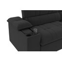 Ver imagem 2 de Sofá Stylus 2,10m Retrátil/reclinável com Porta Copos e Cooler Suede Preto - Xflex Sofás