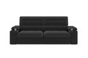 Ver imagem 5 de Sofá Stylus 2,10m Retrátil e Reclinável com Porta Copos e Cooler Suede Preto - Xflex Sofás