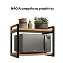 Ver imagem 4 de Kit Suporte Nicho Prateleiras Microondas Reforçada 60cm