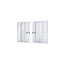 Veneziana Aluminio C/grade Central R10 - 100 X 120cm - Riobras - 1