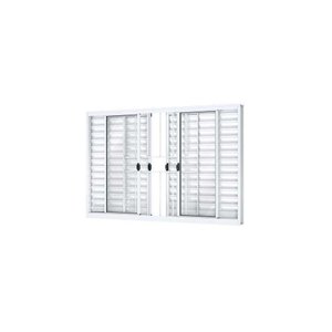 Veneziana Aluminio C/grade Central R10 - 100 X 120cm - Riobras