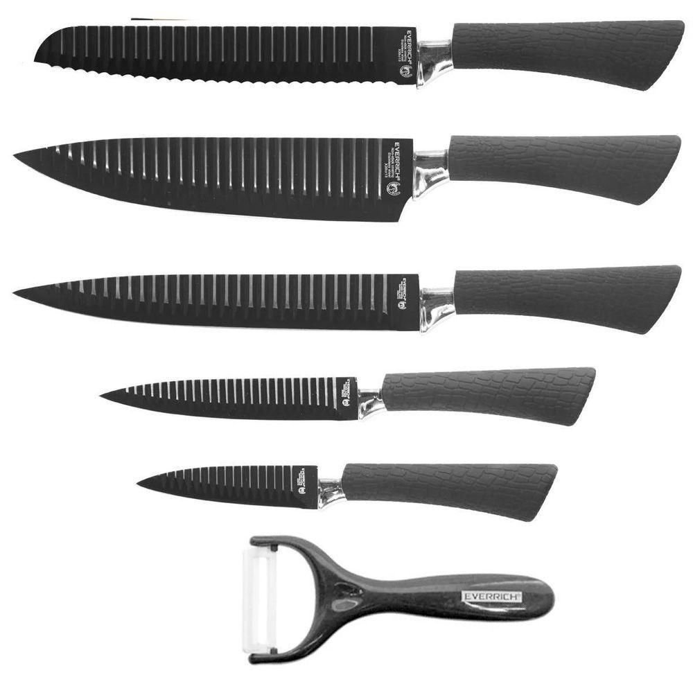 Kit Facas Everrich 6 Peças Aço Inox Ergonômicas - 5