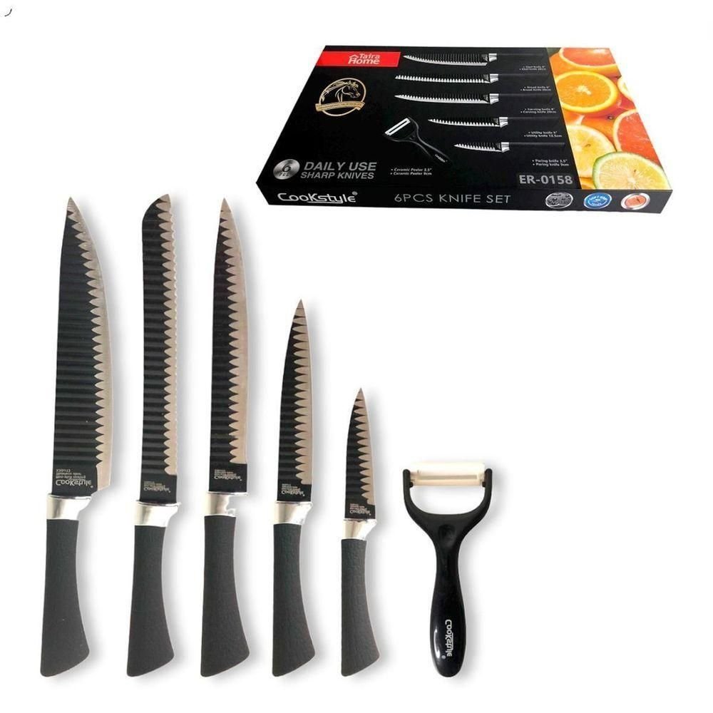 Kit Facas Everrich 6 Peças Aço Inox Ergonômicas - 10