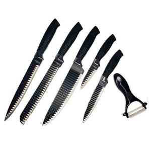 Kit Facas Everrich 6 Peças Aço Inox Ergonômicas