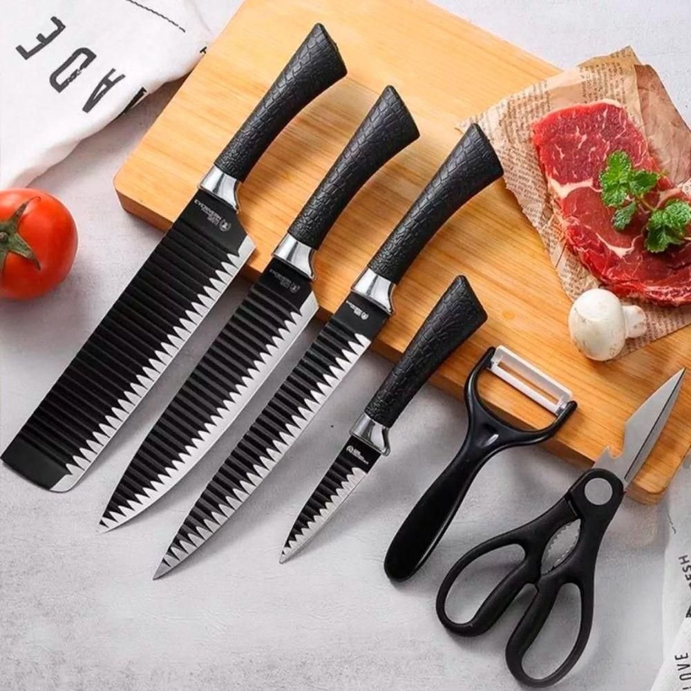 Kit Facas Everrich 6 Peças Aço Inox Ergonômicas - 7