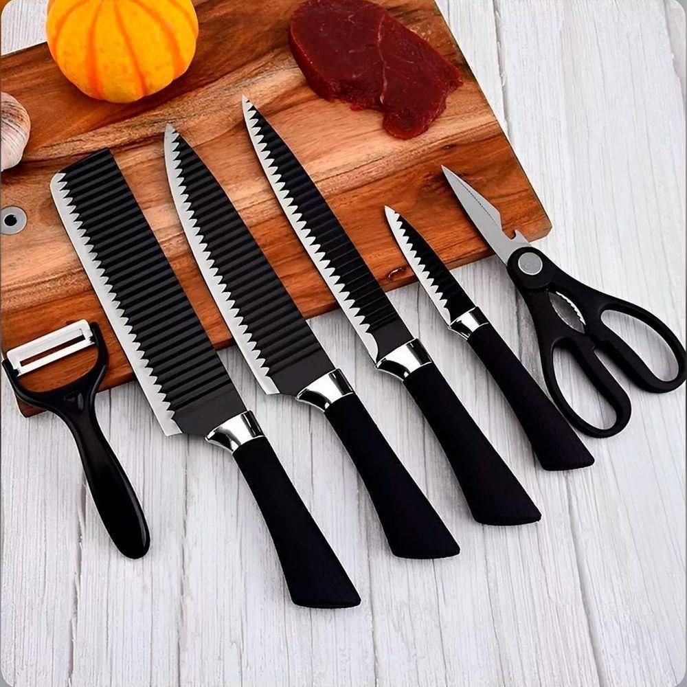 Kit Facas Everrich 6 Peças Aço Inox Ergonômicas - 2