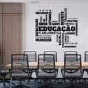Ver imagem 1 de Adesivo de Parede Educação Palavras Motivação Escola Alunos Professores Recepção Kanto Store Adesivo