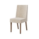 Ver imagem 6 de Conjunto Sala de Jantar Mesa Lisa 120cm Tampo MDF Vidro Canto Arredondado 4 Cadeiras Maitê