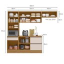 Ver imagem 3 de Cozinha Modulada Etna Flex 4 Peças 6 Portas - Pallazio Cor:Carvalho