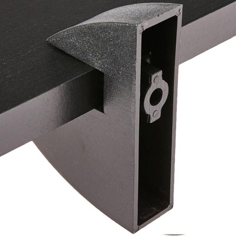 Prateleira em Mdp com Suporte 25x60cm Preto - Clip-2560-uv-pr - Multivisão Prateleira em Mdp- com Su