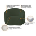 Ver imagem 7 de Kit Sofá 3 Lugares 180cm e 2 Poltronas Orgânica Luxo Recepção Amore Linho Verde - Amarena Móveis