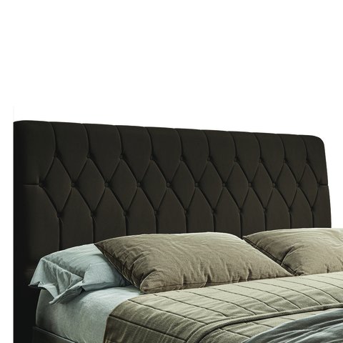 Cabeceira para Cama Box King Istambul Dobuê 1.95m Chocolate