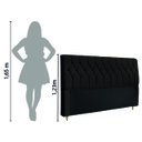 Ver imagem 5 de Cabeceira para Cama Box King Istambul Dobuê 1.95m Chocolate