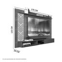 Ver imagem 3 de Painel para Tvs até 60 Pol Roma Castanho e Off White Cambel