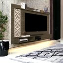 Ver imagem 1 de Painel para Tvs até 60 Pol Roma Castanho e Off White Cambel