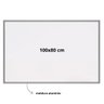 Lousa Quadro Branco 120x90 Cm Moldura Aluminio Slim Luxo C/ Marcador e Apagador Gv Home Lousa Branca - 2