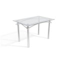 Ver imagem 1 de Mesa Elba Kappesberg Cromada com Tampo de Vidro Incolor 120cm