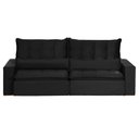 Ver imagem 1 de Sofá Modular 5 Lugares 2.50M Retrátil E Reclinável Preto