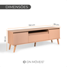 Rack para Tv 180cm Retro Mdf  Dallas  On Móveis - 4