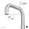 Torneira Para Cozinha Gourmet Misturador Extensível Duplo Comando Aço Inox 304 Jutaí Pingoo.casa - 4