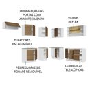 Ver imagem 5 de Armário de Cozinha Completa de Canto 469cm Branco/Rustic Glamy Madesa 01